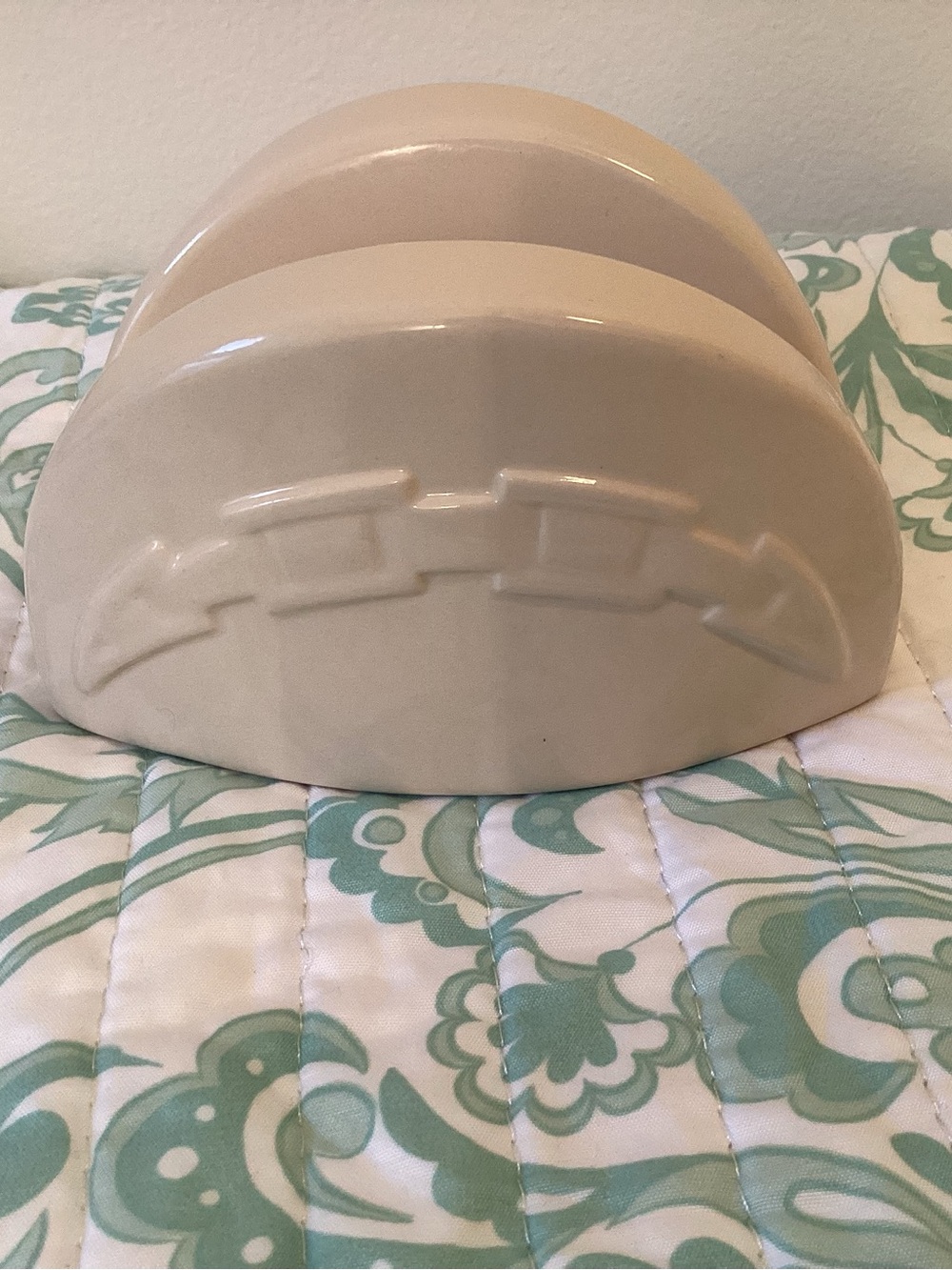 Longaberger Woven Traditions Ivory Taco/Napkin Holder Vitrified Pottery
